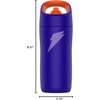 image:imageGatorade Kids Rookie Metal Water Bottle 12oz Stainless Steel Bottle DoubleWall Insulation Vacuum Insulated Thermo MugPurple
