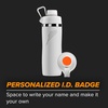 image:imageGatorade Overtime 22oz Stainless Steel Water Bottle Twist Cap GreyNeon YellowBlue