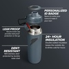 image:imageGatorade Overtime 22oz Stainless Steel Water Bottle Twist Cap GreyNeon YellowGrey