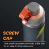 image:imageGatorade Overtime 22oz Stainless Steel Water Bottle Twist Cap GreyNeon YellowGreyNeon Yellow