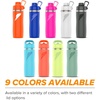 image:imageGatorade Overtime 22oz Stainless Steel Water Bottle Twist Cap GreyNeon YellowLight Blue