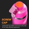 image:imageGatorade Overtime 22oz Stainless Steel Water Bottle Twist Cap GreyNeon YellowOrange