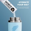 image:imageGatorade Overtime 22oz Stainless Steel Water Bottle Twist Cap GreyNeon YellowRedBlue