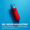 image:imageGatorade Overtime 22oz Stainless Steel Water Bottle Twist Cap GreyNeon YellowRedBlue