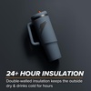 image:imageGatorade Overtime 32oz Stainless Steel Water Bottle Twist Cap Royal BlueGraphite