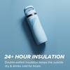 image:imageGatorade Overtime 32oz Stainless Steel Water Bottle Twist Cap Royal BlueLight Blue