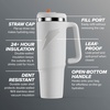image:imageGatorade Overtime 32oz Stainless Steel Water Bottle Twist Cap Royal BlueWhite