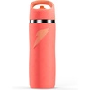 image:imageGatorade Overtime 22oz Stainless Steel Water Bottle Twist Cap GreyNeon YellowCoral