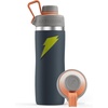 image:imageGatorade Overtime 32oz Stainless Steel Water Bottle Twist Cap Royal BlueGreyNeon Yellow