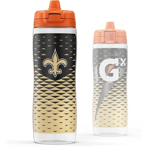 image:imageGatorade Gx NFL NonSlip Squeeze Bottles 30 fl oz Gx Hydration SystemNew Orleans Saints
