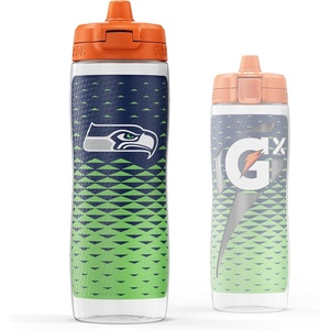 image:imageGatorade Gx NFL NonSlip Squeeze Bottles 30 fl oz Gx Hydration SystemSeattle Seahawks