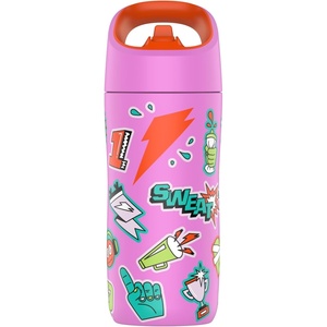 image:imageGatorade Kids Rookie Metal Water Bottle 12oz Stainless Steel Bottle DoubleWall Insulation Vacuum Insulated Thermo MugSticker Pink