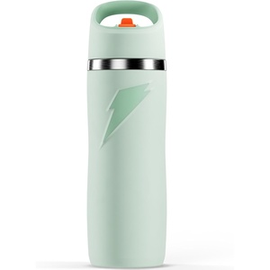 image:imageGatorade Overtime 22oz Stainless Steel Water Bottle Twist Cap GreyNeon YellowSage