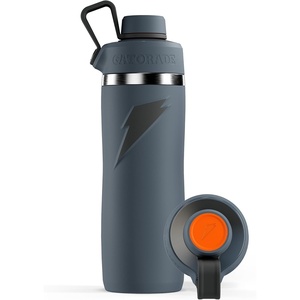 image:imageGatorade Overtime 32oz Stainless Steel Water Bottle Twist Cap Royal BlueBlack