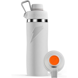 image:imageGatorade Overtime 32oz Stainless Steel Water Bottle Twist Cap Royal BlueWhite