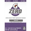 image:imageGatorade G Zero Powder Grape 010oz Pack of 10