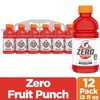 image:imageGatorade Thirst Quencher Zero Sugar Sports Drink Orange 12oz  Pack of 12 Electrolytes for RehydrationZero Sugar  Fruit Punch