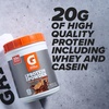 image:imageGatorade Whey Protein Powder Chocolate 224 Ounce 20 servings per canister 20 grams of protein per servingChocolate