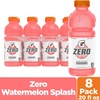 image:imageGatorade Zero Sugar Thirst Quencher Watermelon Splash 20 fl oz Bottles 8 Pack Electrolytes for Rehydration