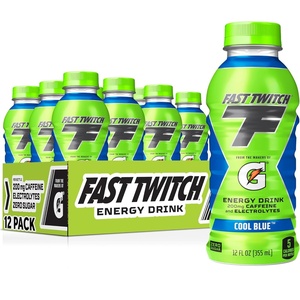 image:imageFast Twitch Energy drink from Gatorade Cool Blue 12oz Bottles 12 Pack 200mg Caffeine Zero Sugar ElectrolytesCool Blue