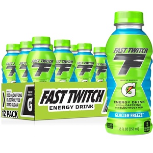 image:imageFast Twitch Energy drink from Gatorade Cool Blue 12oz Bottles 12 Pack 200mg Caffeine Zero Sugar ElectrolytesGlacier Freeze