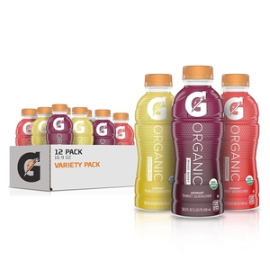 image:imageG Organic 3 Flavor Variety Pack Gatorade Sports Drink Organic Hydration USDA Certified Organic 169 fl oz Bottles Pack of 12Passion Fruit  Mixed Berry  Strawberry