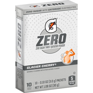 image:imageGatorade G Zero Powder Packets Glacier Cherry 108oz 10ct