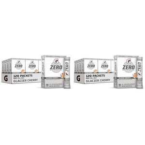 image:imageGatorade G Zero Sports Drink Mix Powder Packets Fruit Punch Electrolyte Powder Drink Mix for Hydration Zero Sugar Total 120 PacketsGlacier Cherry