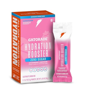 image:imageGatorade Hydration Booster Zero Sugar  Pink Strawberry Lemonade Pack of 6Zero Pink Strawberry Lemonade