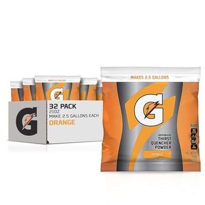 image:imageGatorade Thirst Quencher Powder 4 Flavor Variety Pack 21oz Pouches Pack of 32Bag Orange