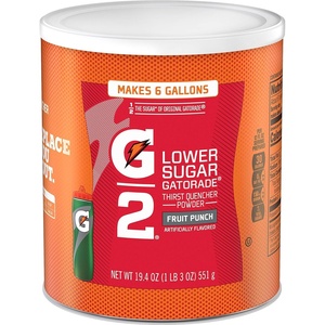 image:imageGatorade Thirst Quencher Powder G2 Low Calorie Grape 194 Ounce Pack of 3G2 Fruit Punch