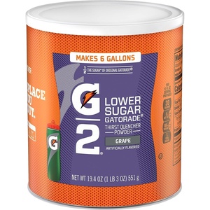 image:imageGatorade Thirst Quencher Powder G2 Low Calorie Grape 194 Ounce Pack of 3G2 Grape