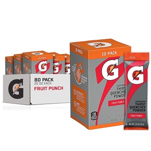 image:imageGatorade Thirst Quencher Powder Sticks 3 Flavor Variety Pack 30 Pack  Electrolyte Powder Drink Mix for Hydration Gatorade Thirst Quencher Drink MixFruit Punch
