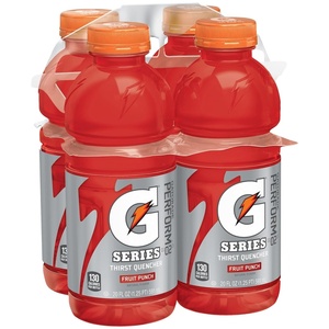 image:imageGatorade Thirst Quencher Sports Drink Fruit Punch 20oz Bottles 4 Pack Electrolytes for Rehydration