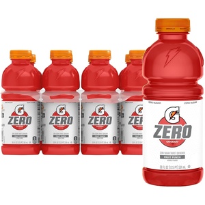 image:imageGatorade Thirst Quencher Zero Sugar Sports Drink Orange 20oz Bottles 8 Pack Electrolytes for RehydrationZero Sugar  Fruit Punch