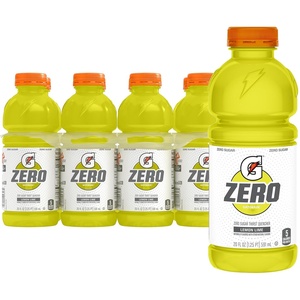 image:imageGatorade Thirst Quencher Zero Sugar Sports Drink Orange 20oz Bottles 8 Pack Electrolytes for RehydrationZero Sugar  LemonLime