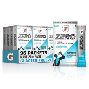 image:imageGatorade Zero Sugar Powder Fruit Punch 96 Servings  Electrolyte Powder Drink Mix No Artificial Flavors No Added Colors Zero Sugar Sports Drinks HydrationGlacier Freeze