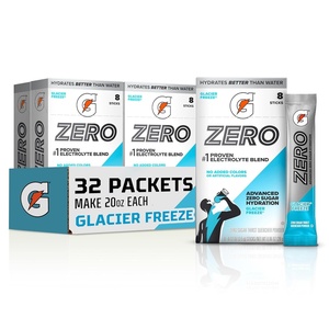 image:imageGatorade Zero Sugar Powder Lemon Lime 32 Servings  Electrolyte Powder Drink Mix No Artificial Flavors No Added Colors Zero Sugar Sports Drinks HydrationGlacier Freeze