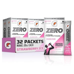 image:imageGatorade Zero Sugar Powder Lemon Lime 32 Servings  Electrolyte Powder Drink Mix No Artificial Flavors No Added Colors Zero Sugar Sports Drinks HydrationStrawberry