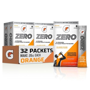 image:imageGatorade Zero Sugar Powder Lemon Lime 32 Servings  Electrolyte Powder Drink Mix No Artificial Flavors No Added Colors Zero Sugar Sports Drinks HydrationOrange