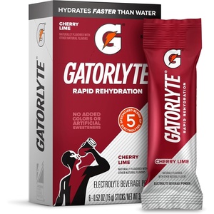image:imageGatorlyte Powder Strawberry Kiwi 169oz Pack of 6Cherry Lime