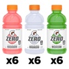 image:imageGatorade G Zero Sports Drink Glacier Cherry Watermelon Splash Apple Burst Variety Pack 12 Fl Oz Pack of 18Splash Variety