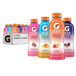 image:imageGatorade Fit Electrolyte Beverage Healthy Real Hydration Tropical Mango 169oz Bottles 12 Pack4Flavor Variety Pack