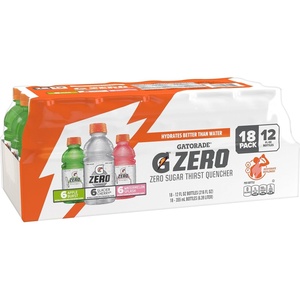 image:imageGatorade G Zero Sports Drink Glacier Cherry Watermelon Splash Apple Burst Variety Pack 12 Fl Oz Pack of 18Splash Variety