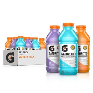 image:imageGatorlyte Rapid Rehydration Electrolyte Drink 3 Flavor Variety Pack 20 20 fl oz Bottles 12 Pack Specialized Blend of 5 Electrolytes Lower Sugar No Artificial Sweeteners No Artificial Flavors Gatorade HydrationMixed Berry Variety