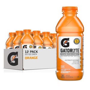 image:imageGatorlyte Rapid Rehydration Electrolyte Drink Pineapple Mango 20 fl oz Bottles 12 Pack Specialized Blend of 5 Electrolytes Lower Sugar No Artificial Sweeteners No Artificial Flavors Gatorade HydrationOrange