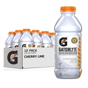 image:imageGatorlyte Rapid Rehydration Electrolyte Drink Pineapple Mango 20 fl oz Bottles 12 Pack Specialized Blend of 5 Electrolytes Lower Sugar No Artificial Sweeteners No Artificial Flavors Gatorade HydrationCherry Lime