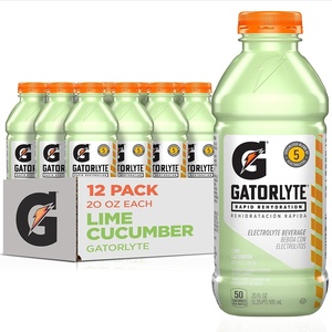 image:imageGatorlyte Rapid Rehydration Electrolyte Drink Pineapple Mango 20 fl oz Bottles 12 Pack Specialized Blend of 5 Electrolytes Lower Sugar No Artificial Sweeteners No Artificial Flavors Gatorade HydrationLime Cucumber
