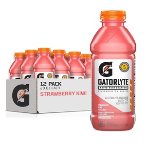 image:imageGatorlyte Rapid Rehydration Electrolyte Drink Pineapple Mango 20 fl oz Bottles 12 Pack Specialized Blend of 5 Electrolytes Lower Sugar No Artificial Sweeteners No Artificial Flavors Gatorade HydrationStrawberry Kiwi