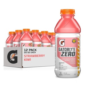image:imageGatorlyte Zero Sugar Rapid Rehydration Electrolyte Drink Lemon Lime 20 fl oz Bottles 12 Pack Specialized Blend of 5 Electrolytes Zero Sugar 15 Calories No Artificial Sweeteners No Artificial Flavors Gatorade HydrationZero Strawberry Kiwi